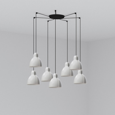 64255-111-7L Faro VENICE PENDANT WHITE ?160 1x E27 7L