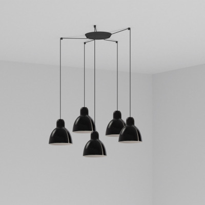 64255-112-5L Faro VENICE PENDANT BLACK ?160 1x E27 5L