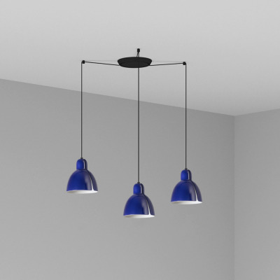 64255-115-3L Faro VENICE PENDANT COBALT WHUE ?160 1x E27 3L