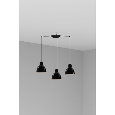64255-125-3L Faro VENICE BLACK PENDANT ?200 1x E27 3L