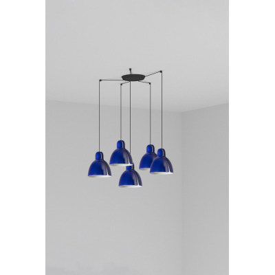 64255-128-5L Faro VENICE COBALT BLUE PENDANT ?200 1xE27 5L