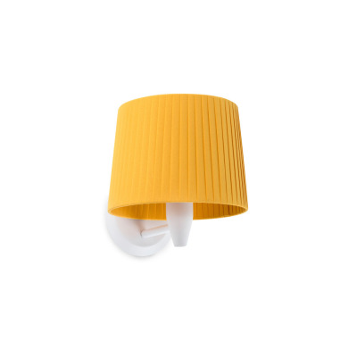 64306-36 Faro SAMBA WHITE WALL LAMP YELLOW RIBBONED LAMPSHADE ?2