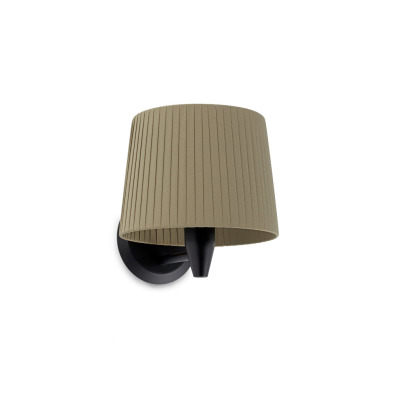 64307-37 Faro SAMBA BLACK WALL LAMP E27 GREEN LAMPSHADE ?215*160
