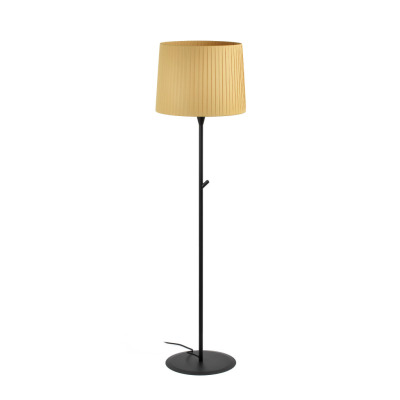 64313-42 Faro SAMBA BLACK FLOOR LAMP YELLOW RIBBONED LAMPSHADE ?