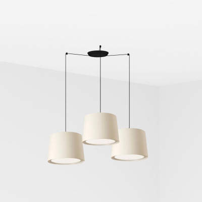 64314-54-3L Faro CONGA BLACK PENDANT LAMP ?500*350*?450 WHITE LAMPS