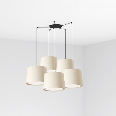 64314-54-5L Faro CONGA BLACK PENDANT LAMP ?500*350*?450 WHITE LAMPS