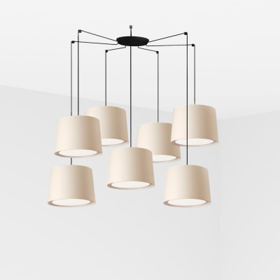 64314-55-7L Faro CONGA BLACK PENDANT LAMP ?500*350*?450 BEIGE LAMPS