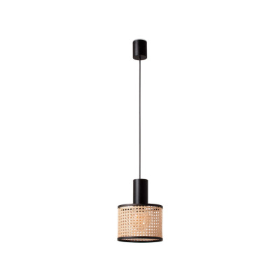 64315-47 Faro MAMBO BLACK PENDANT LAMP E27 ?210*200?210 RATTAN L