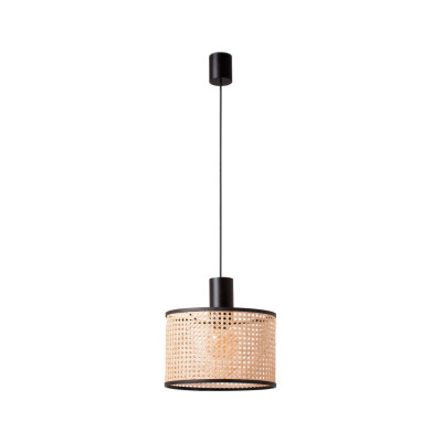 64315-48 Faro MAMBO BLACK PENDANT LAMP E27 ?320*213?320 RATTAN L