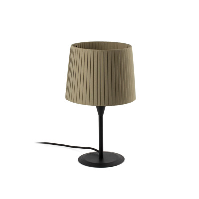 64317-37 Faro SAMBA BLACK TABLE LAMP E27 ?215*160*?190 GREEN RIB