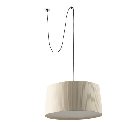 64331-154 TK-Lighting SAMBA 700 PENDANT LAMP CON CLAVIJA BLACK SHADE BEI