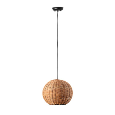65134-74 Faro HAKA BLACK PENDANT RATTAN E27 ?300*230