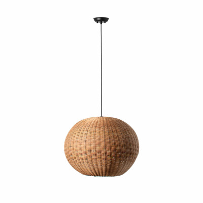 65134-75 Faro HAKA BLACK PENDANT RATTAN E27 ?530*400