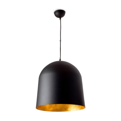 68461 Faro CRATER BLACK PENDANT LAMP 3 X E27 15W