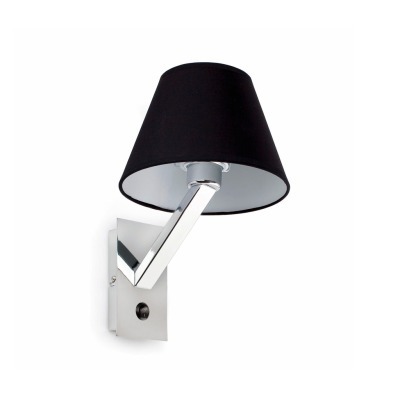68505 Faro MOMA-1 BLACK WALL LAMP 1 X E27 60W