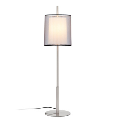 68546 Faro SABA M Matt nickel table lamp h 84 mm
