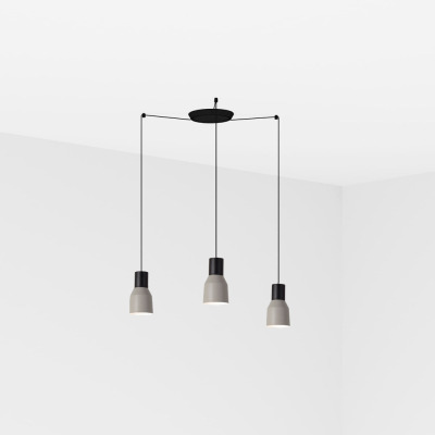 68591-3L Faro KOMBO GREY PENDANT LAMP ?120 1X E27 3L