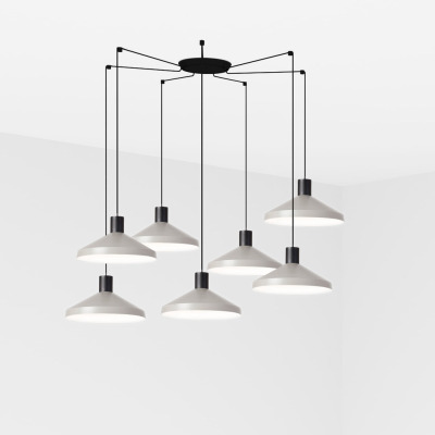 68595-7L Faro KOMBO GREY PENDANT LAMP ?400 1X E27 7L