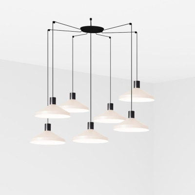 68596-7L Faro KOMBO BEIGE PENDANT LAMP ?400 1X E27 7L