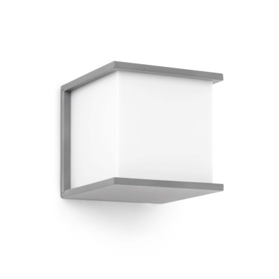 70715 Faro KUBICK GREY WALL LAMP 1 X E27 60W