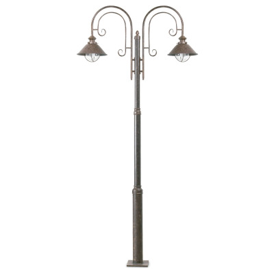 71117 Faro NAUTICA RUST POLE LAMP 2 X E27 11W