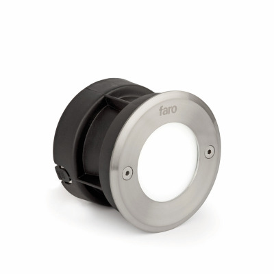 71496N Faro LED 18 R Inox round recessed lamp 6000K