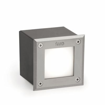 71497N Faro LED 18 C Inox square recessed lamp 6000K