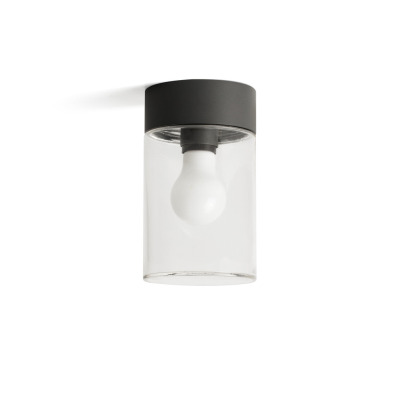 71740 Faro KILA C/L E27 DARK GREY TRANSPARENT GLASS