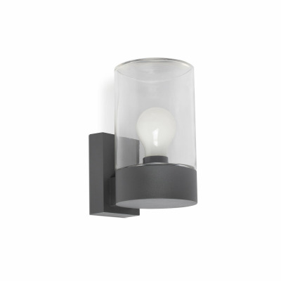 71743 Faro KILA W/L E27 DARK GREY TRANSPARENT GLASS