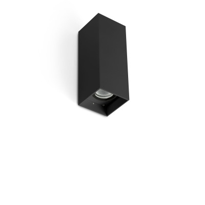 71793-223 Faro KOV BLACK SQUARE WALL L. LED 2x6W 2700K 23°/23°