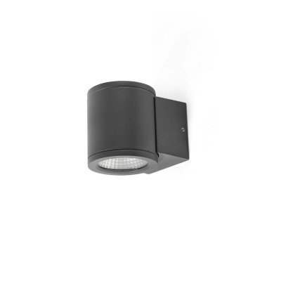 71915 Faro TOND 1L W/L DARK GREY LED 5W 2700K
