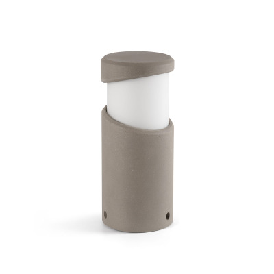 74144 TK-Lighting BLOCK BOLLARD/WALL TOP LIGHT SAND BROWN 1xE27