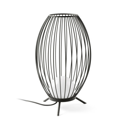 75608 Faro CAGE PORTABLE DARK GREY LED 12W 2700K